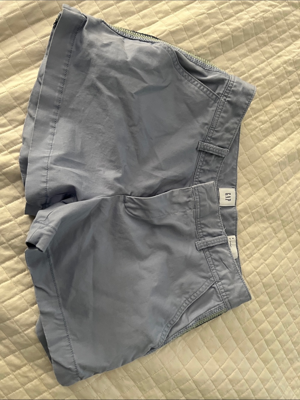 GAP Light Blue Cotton Chino Shorts